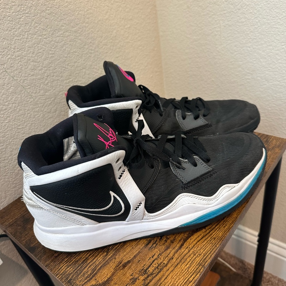 Nike Kyrie 8 Infinity Black White Blue - South Beach